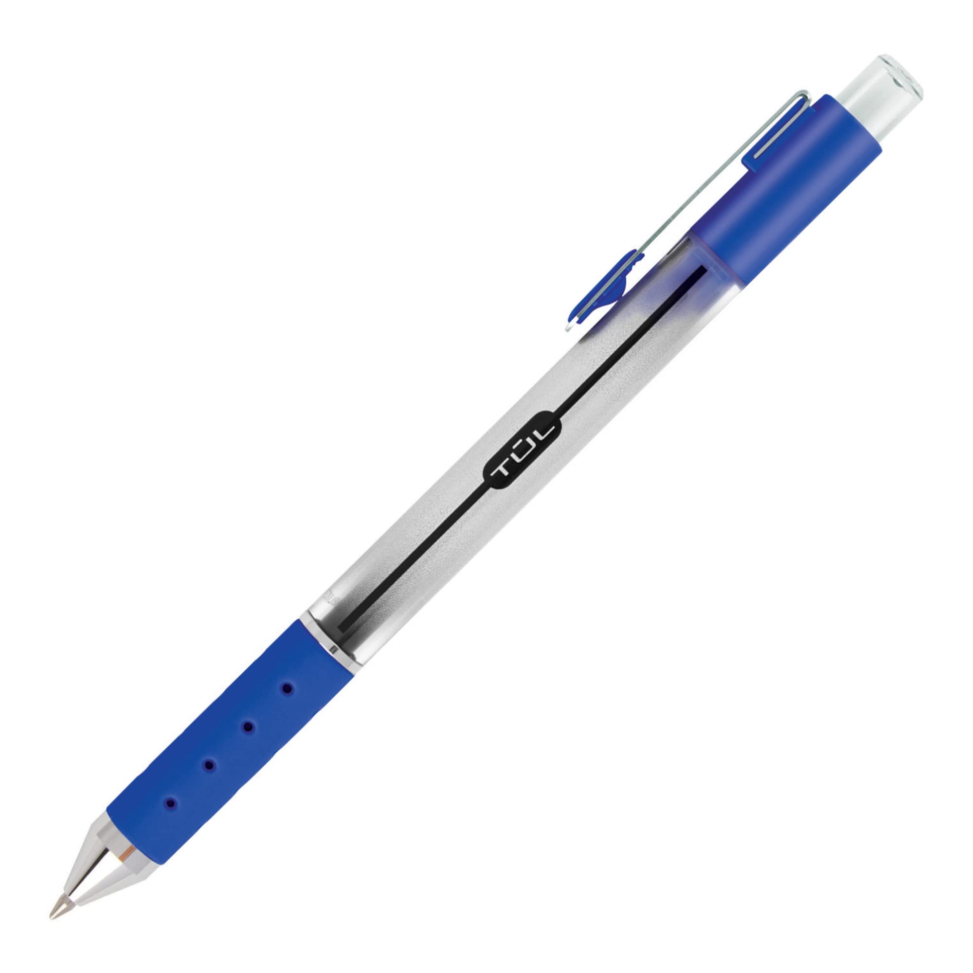 TUL® GL Series Retractable Gel Pens, Medium Point, 0.7 mm, Silver Barrel, Assorted Business Inks, Pack Of 12 Pens - Image 4
