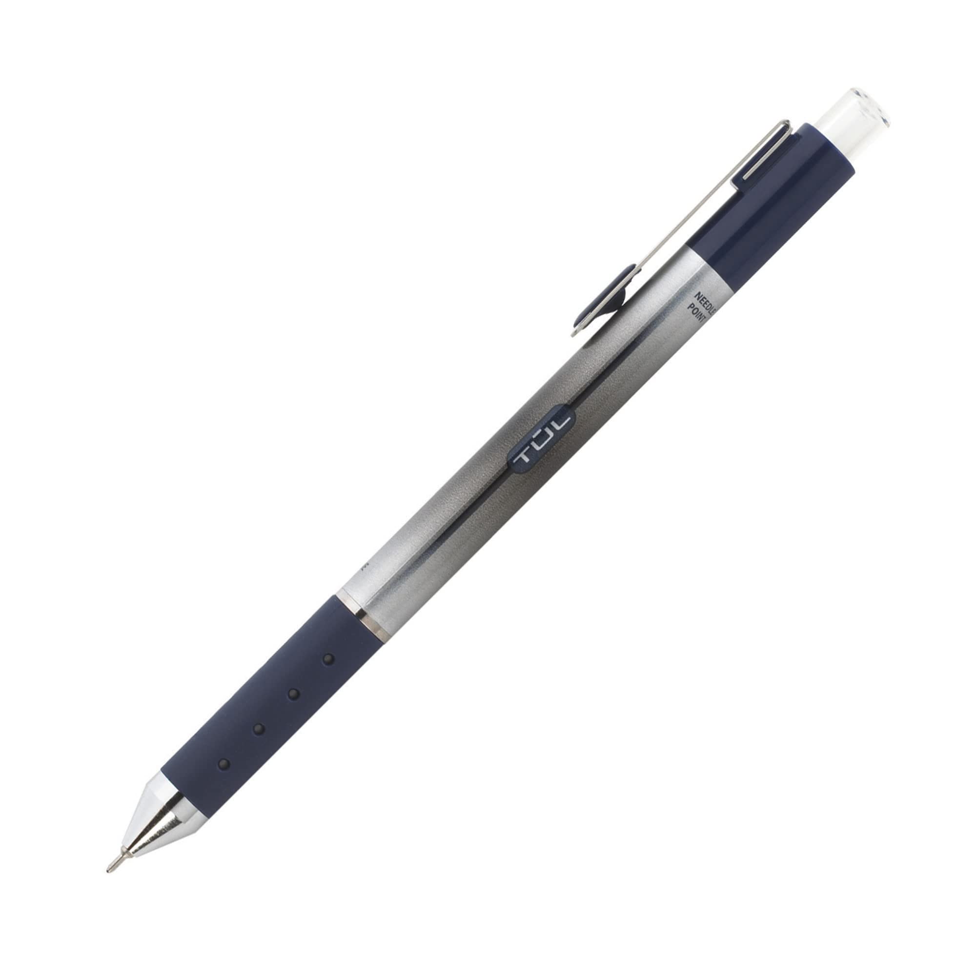 Tul Retractable Gel Pens 0.5mm Needle Point, Blue 4/pk - Image 5