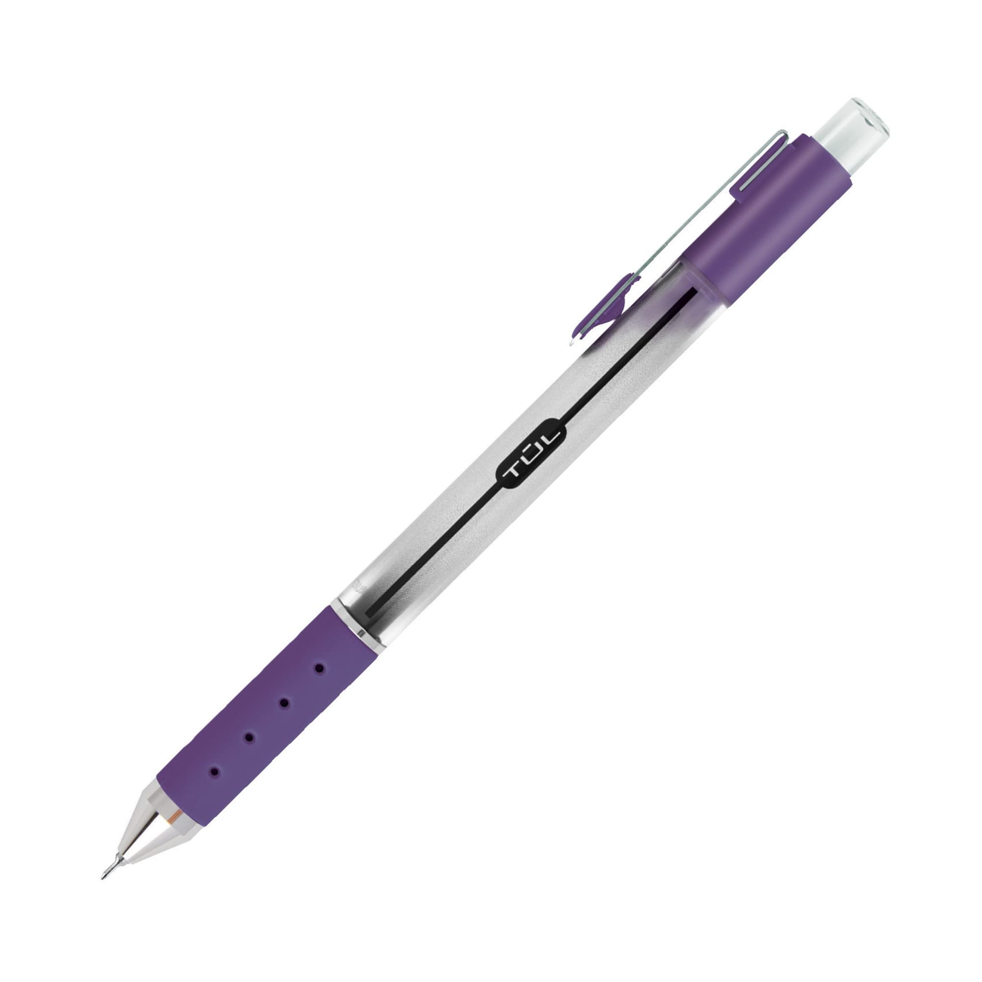 TUL Retractable Gel Pens, Bullet Point, 0.5 mm, Gray Barrel, Assorted Bright Ink Colors, Pack Of 8 - Image 6