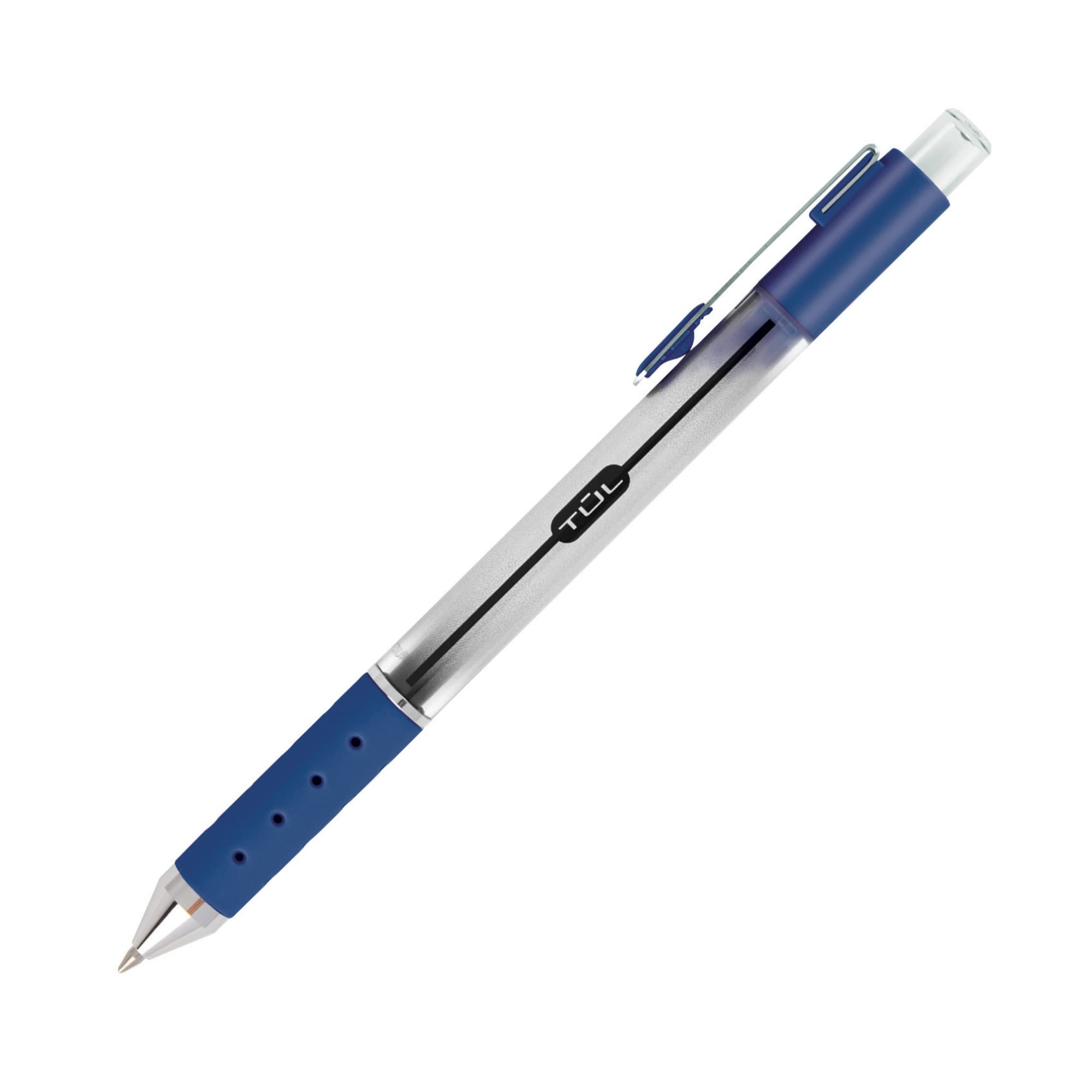 TUL Retractable Gel Pens, Bullet Point, 0.7 mm, Gray Barrel, Assorted Standard Ink Colors, Pack Of 8 - Image 3