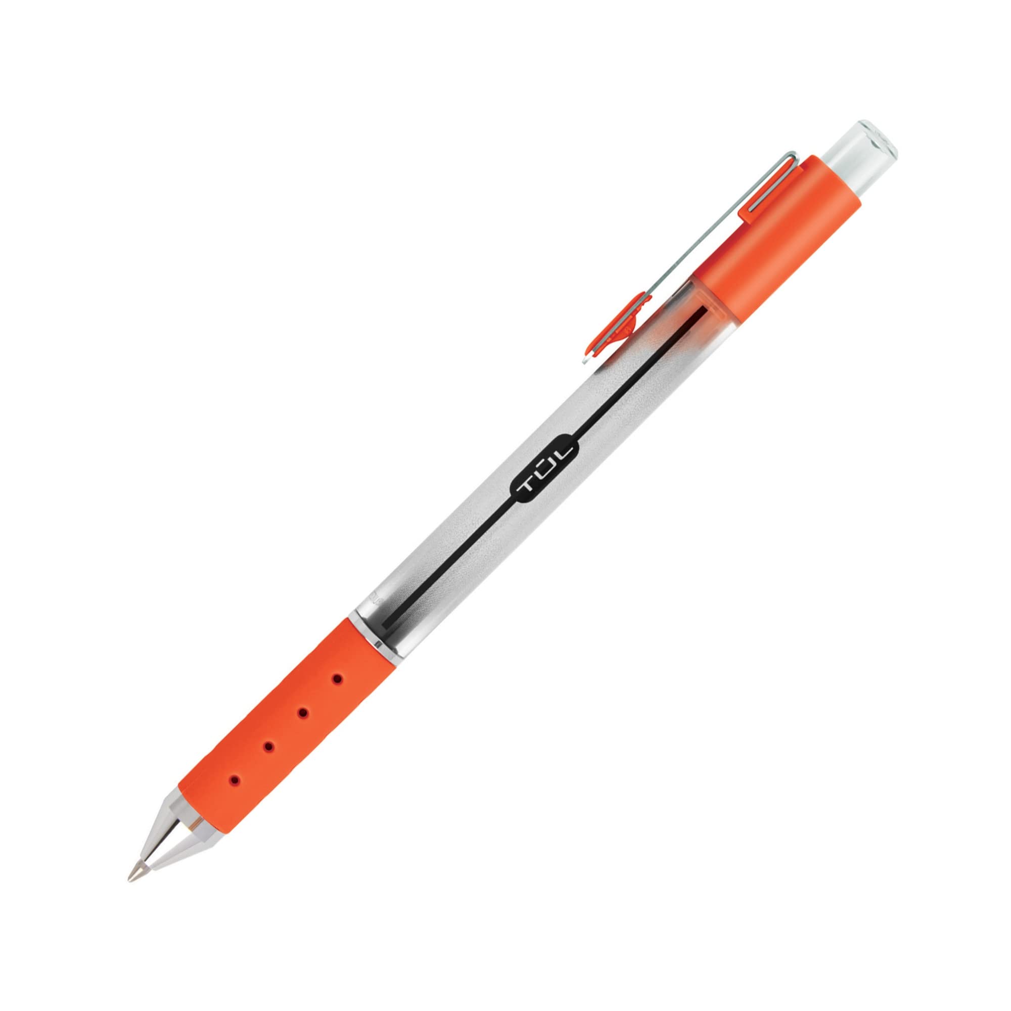 TUL Retractable Gel Pens, Bullet Point, 0.7 mm, Gray Barrel, Assorted Standard Ink Colors, Pack Of 8 - Image 5
